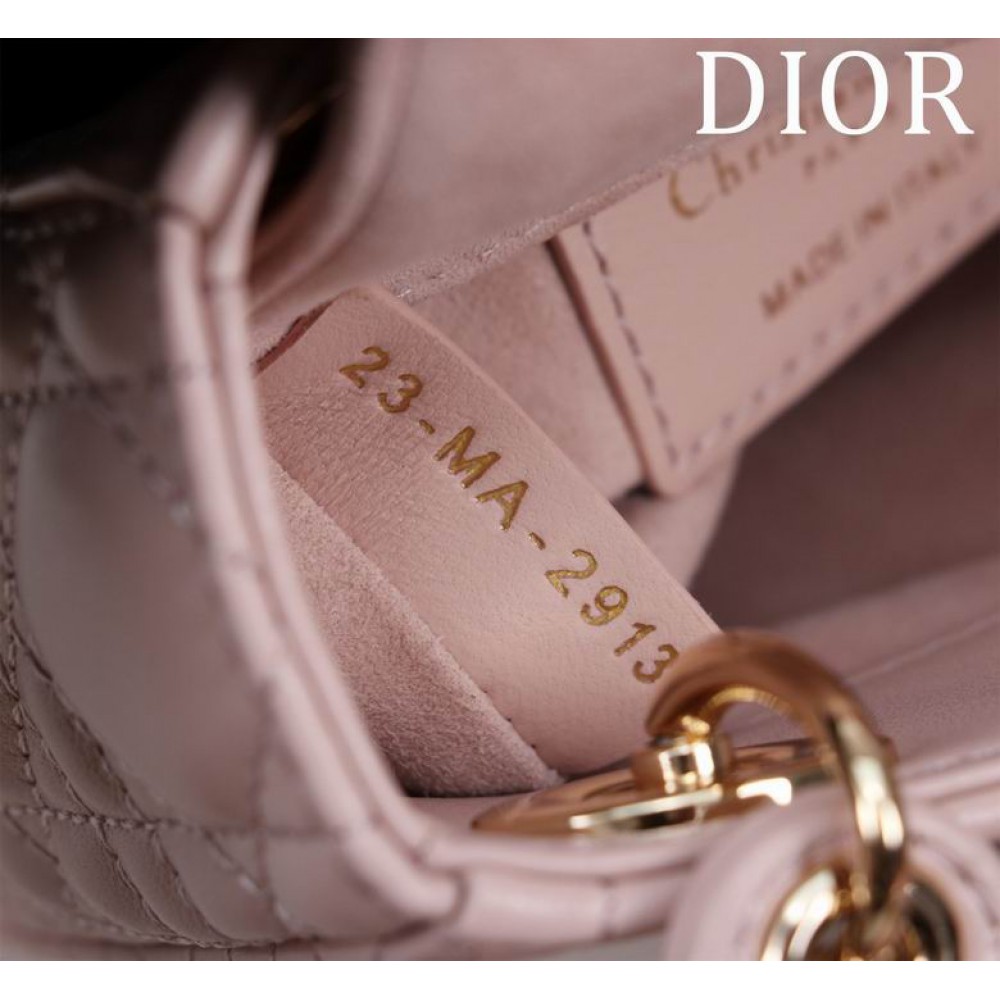 Dior Lady Micro Bag Cannage Lambskin 12 x 10.2 x 5 cm Bags