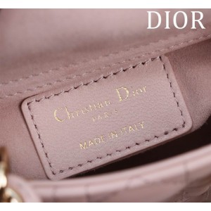 Dior Lady Micro Bag Cannage Lambskin 12 x 10.2 x 5 cm Bags