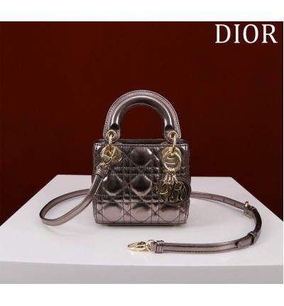 Dior Lady Micro Bag Cannage Lambskin 12 x 10.2 x 5 cm