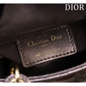 Dior Lady Micro Bag Cannage Lambskin 12 x 10.2 x 5 cm Bags