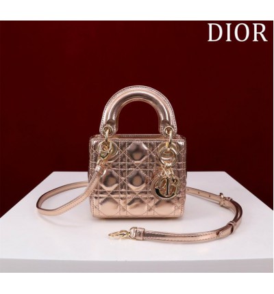 Dior Lady Micro Bag Cannage Lambskin 12 x 10.2 x 5 cm