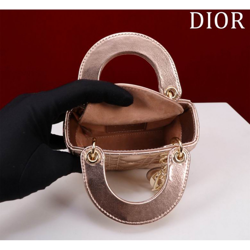 Dior Lady Micro Bag Cannage Lambskin 12 x 10.2 x 5 cm Bags