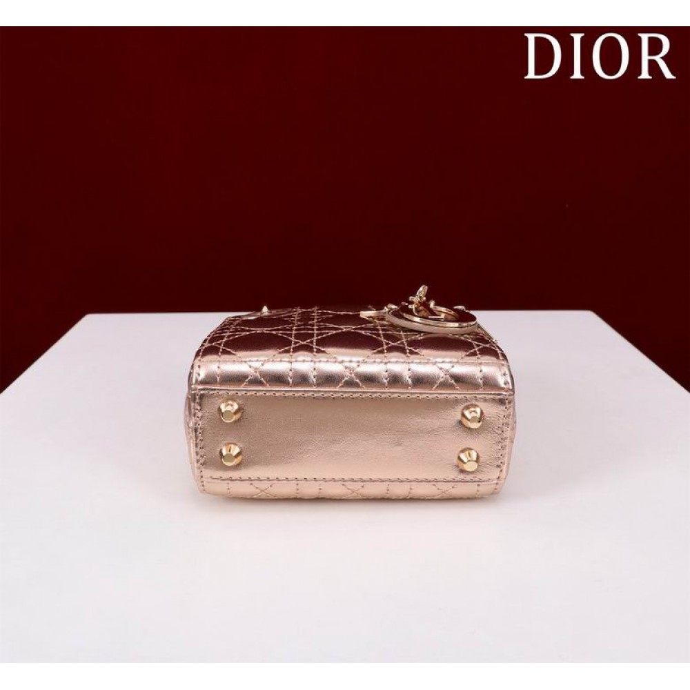 Dior Lady Micro Bag Cannage Lambskin 12 x 10.2 x 5 cm Bags