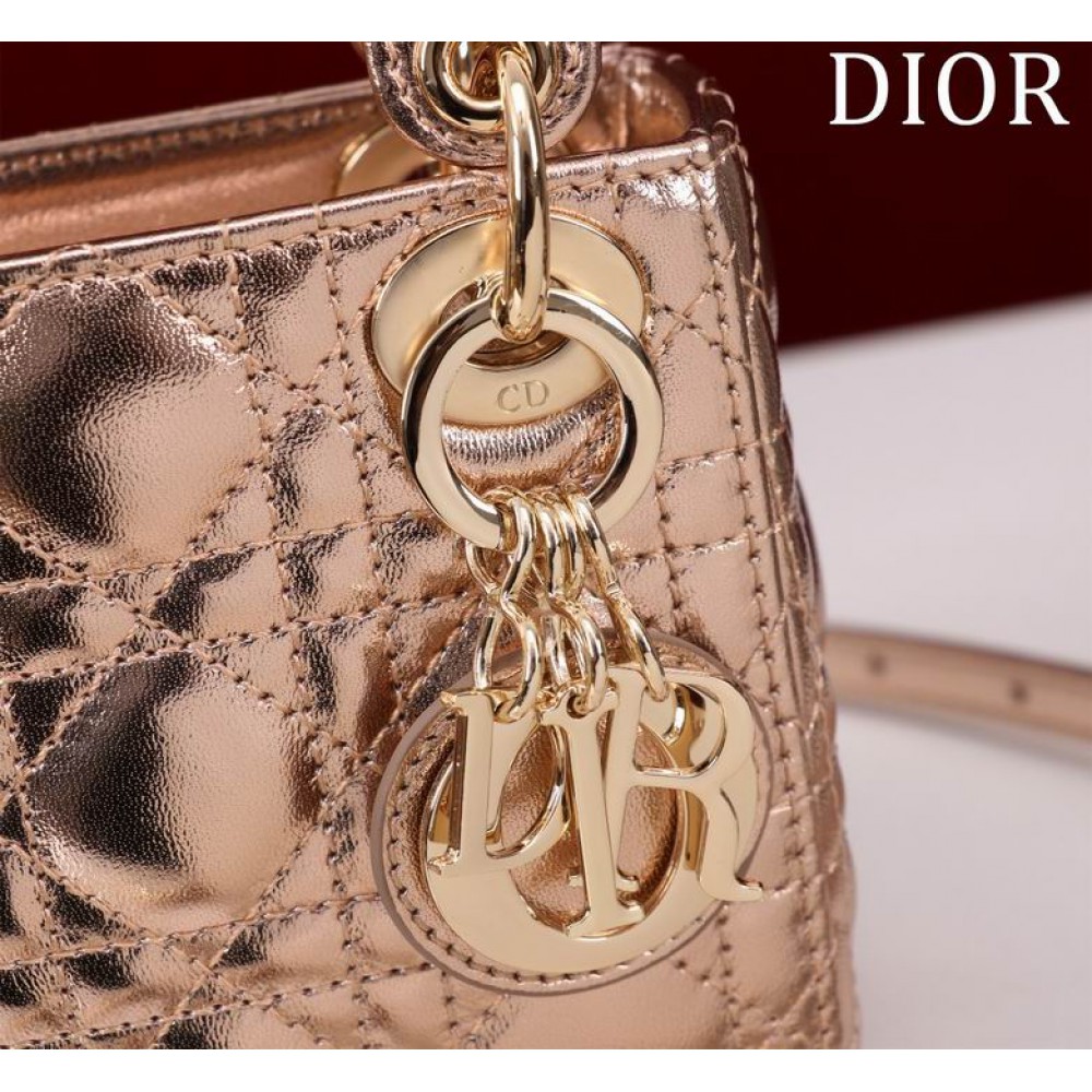 Dior Lady Micro Bag Cannage Lambskin 12 x 10.2 x 5 cm Bags