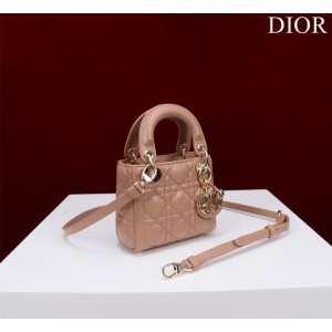 Dior Lady Micro Bag Cannage Lambskin 12 x 10.2 x 5 cm Bags