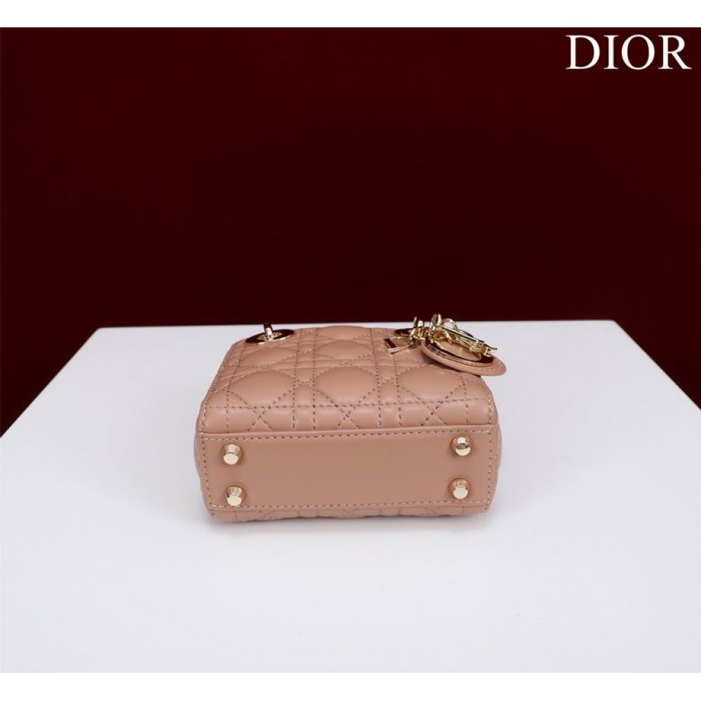 Dior Lady Micro Bag Cannage Lambskin 12 x 10.2 x 5 cm Bags