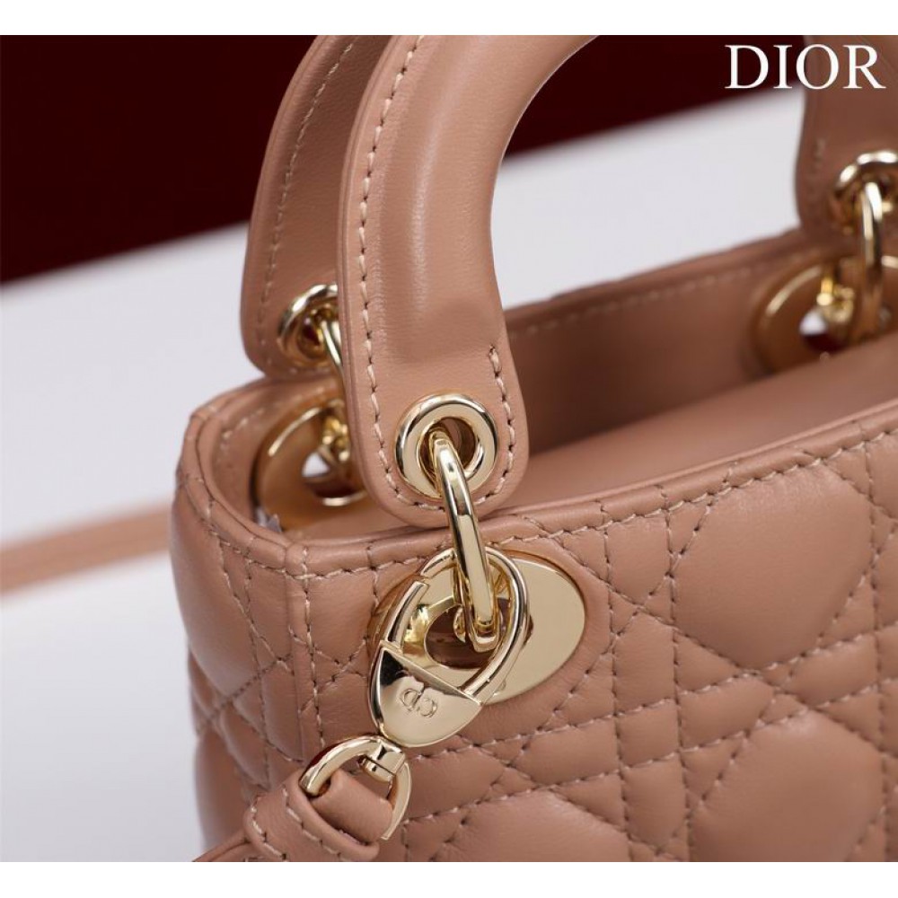 Dior Lady Micro Bag Cannage Lambskin 12 x 10.2 x 5 cm Bags