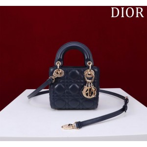 Dior Lady Micro Bag Cannage Lambskin 12 x 10.2 x 5 cm Bags