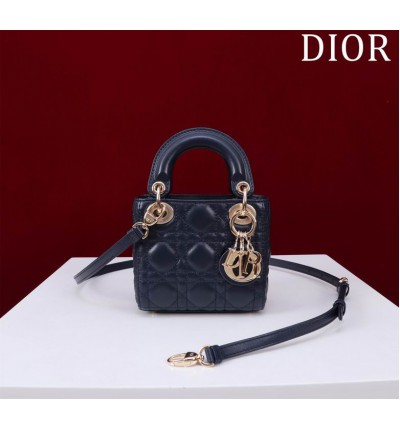 Dior Lady Micro Bag Cannage Lambskin 12 x 10.2 x 5 cm