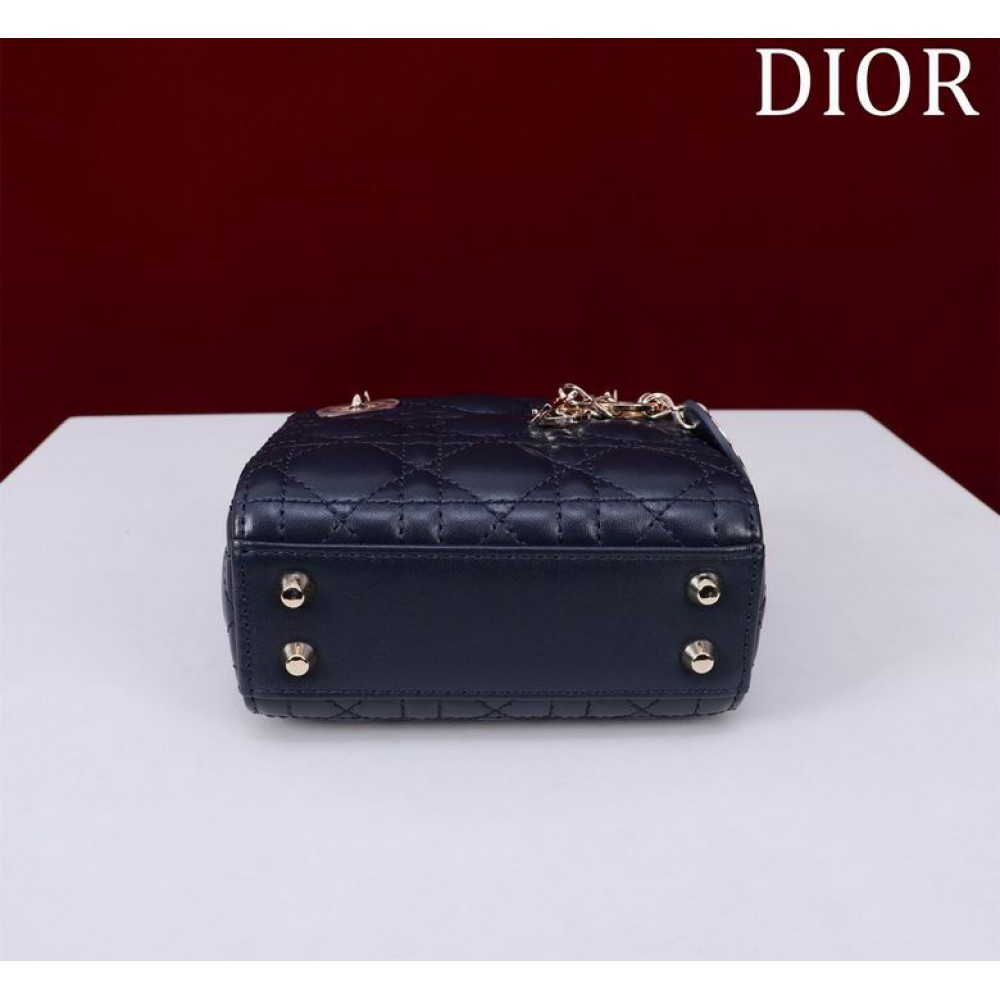 Dior Lady Micro Bag Cannage Lambskin 12 x 10.2 x 5 cm Bags
