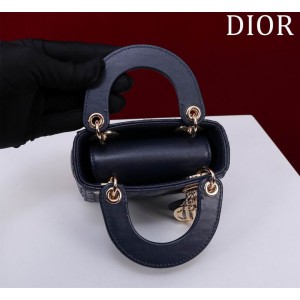 Dior Lady Micro Bag Cannage Lambskin 12 x 10.2 x 5 cm Bags