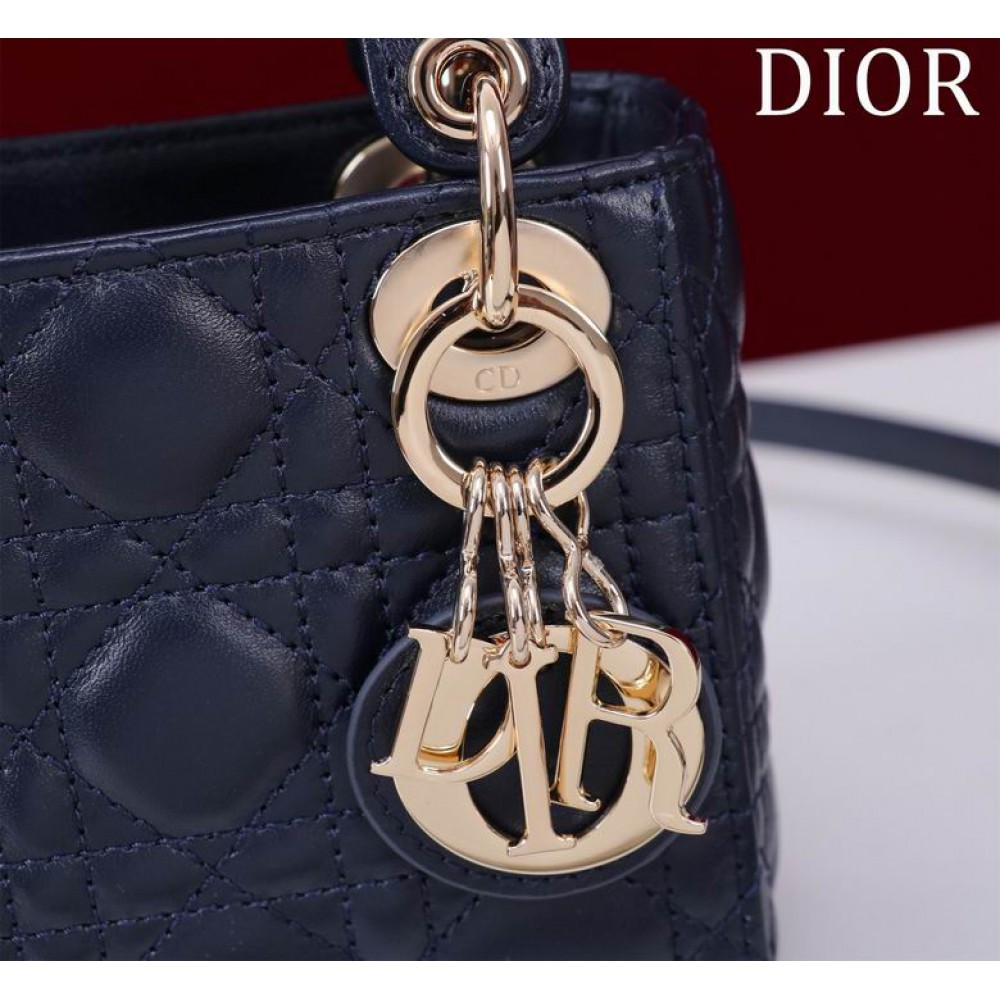 Dior Lady Micro Bag Cannage Lambskin 12 x 10.2 x 5 cm Bags