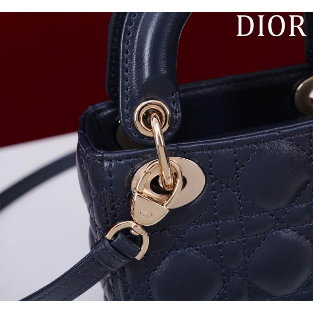 Dior Lady Micro Bag Cannage Lambskin 12 x 10.2 x 5 cm Bags