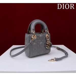 Dior Lady Micro Bag Cannage Lambskin 12 x 10.2 x 5 cm Bags