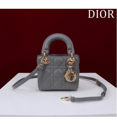 Dior Lady Micro Bag Cannage Lambskin 12 x 10.2 x 5 cm