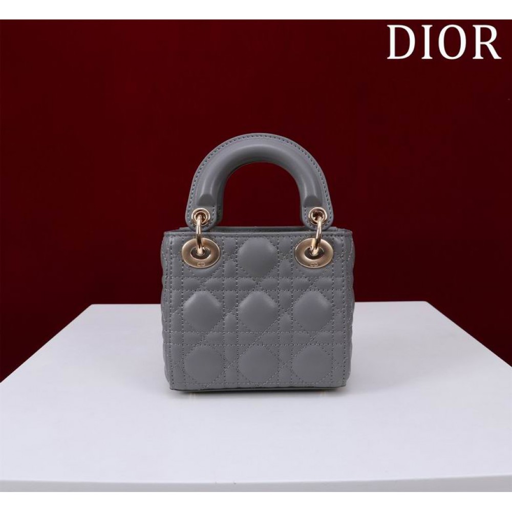 Dior Lady Micro Bag Cannage Lambskin 12 x 10.2 x 5 cm Bags