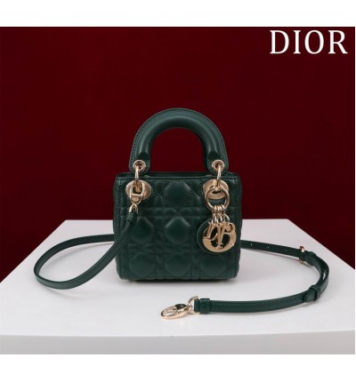 Dior Lady Micro Bag Cannage Lambskin 12 x 10.2 x 5 cm