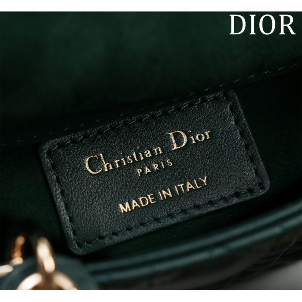 Dior Lady Micro Bag Cannage Lambskin 12 x 10.2 x 5 cm Bags