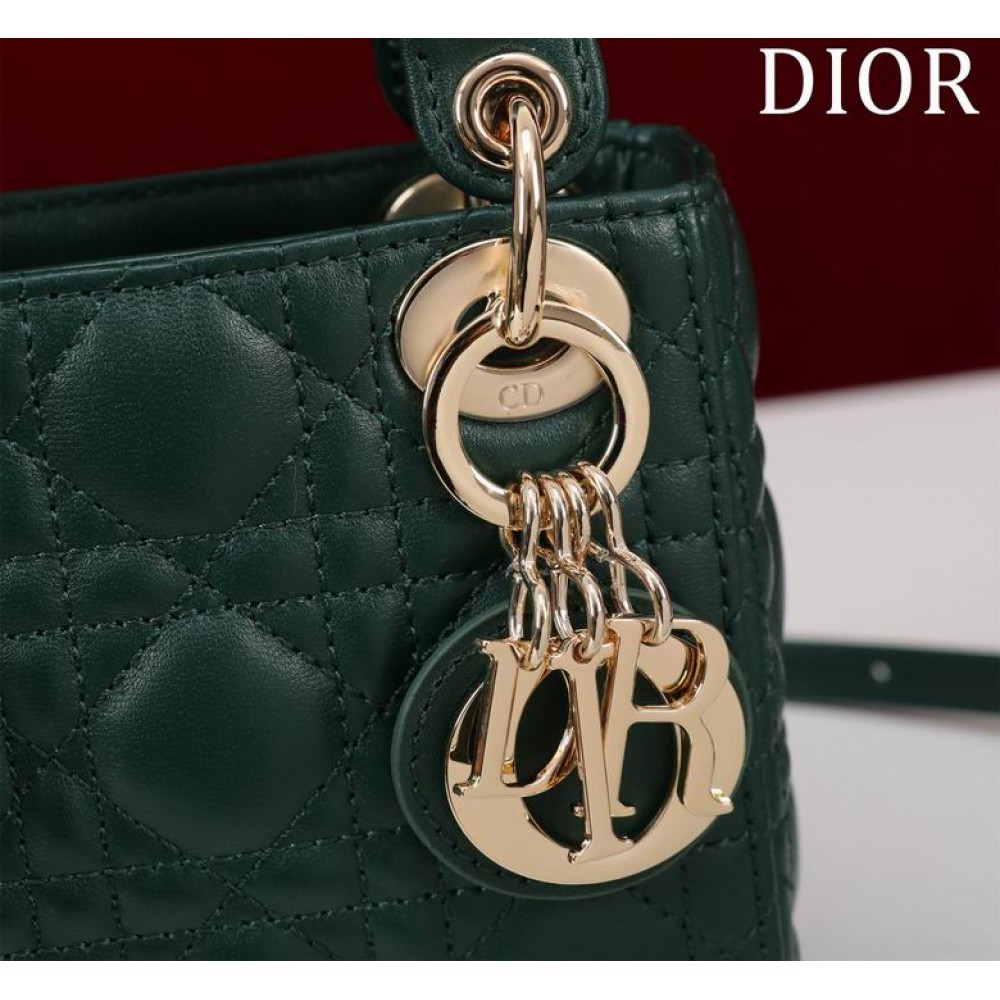 Dior Lady Micro Bag Cannage Lambskin 12 x 10.2 x 5 cm Bags
