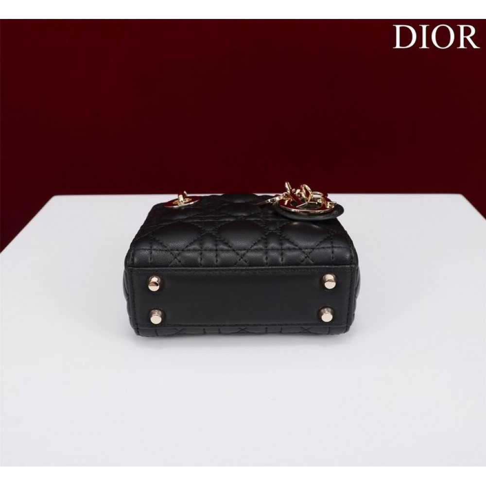 Dior Lady Micro Bag Cannage Lambskin 12 x 10.2 x 5 cm Bags