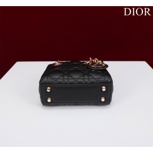 Dior Lady Micro Bag Cannage Lambskin 12 x 10.2 x 5 cm Bags