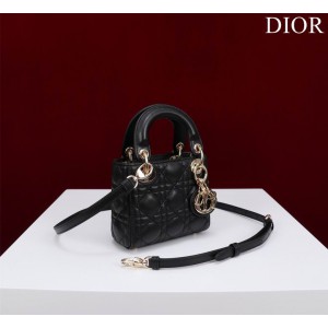Dior Lady Micro Bag Cannage Lambskin 12 x 10.2 x 5 cm Bags