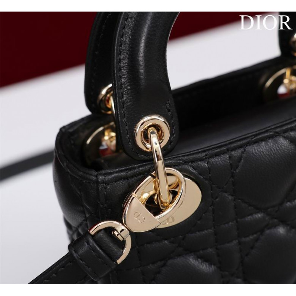 Dior Lady Micro Bag Cannage Lambskin 12 x 10.2 x 5 cm Bags