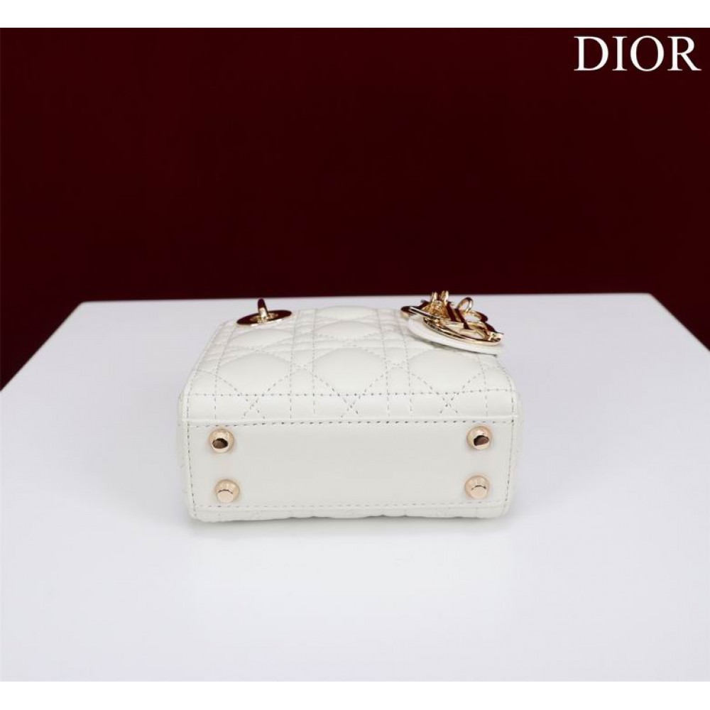 Dior Lady Micro Bag Cannage Lambskin 12 x 10.2 x 5 cm Bags