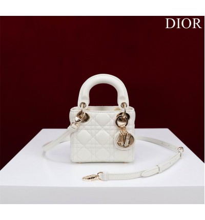 Dior Lady Micro Bag Cannage Lambskin 12 x 10.2 x 5 cm