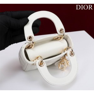 Dior Lady Micro Bag Cannage Lambskin 12 x 10.2 x 5 cm Bags