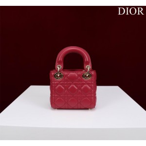 Dior Lady Micro Bag Cannage Lambskin 12 x 10.2 x 5 cm Bags