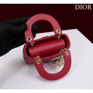 Dior Lady Micro Bag Cannage Lambskin 12 x 10.2 x 5 cm Bags