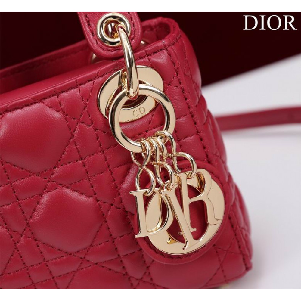 Dior Lady Micro Bag Cannage Lambskin 12 x 10.2 x 5 cm Bags