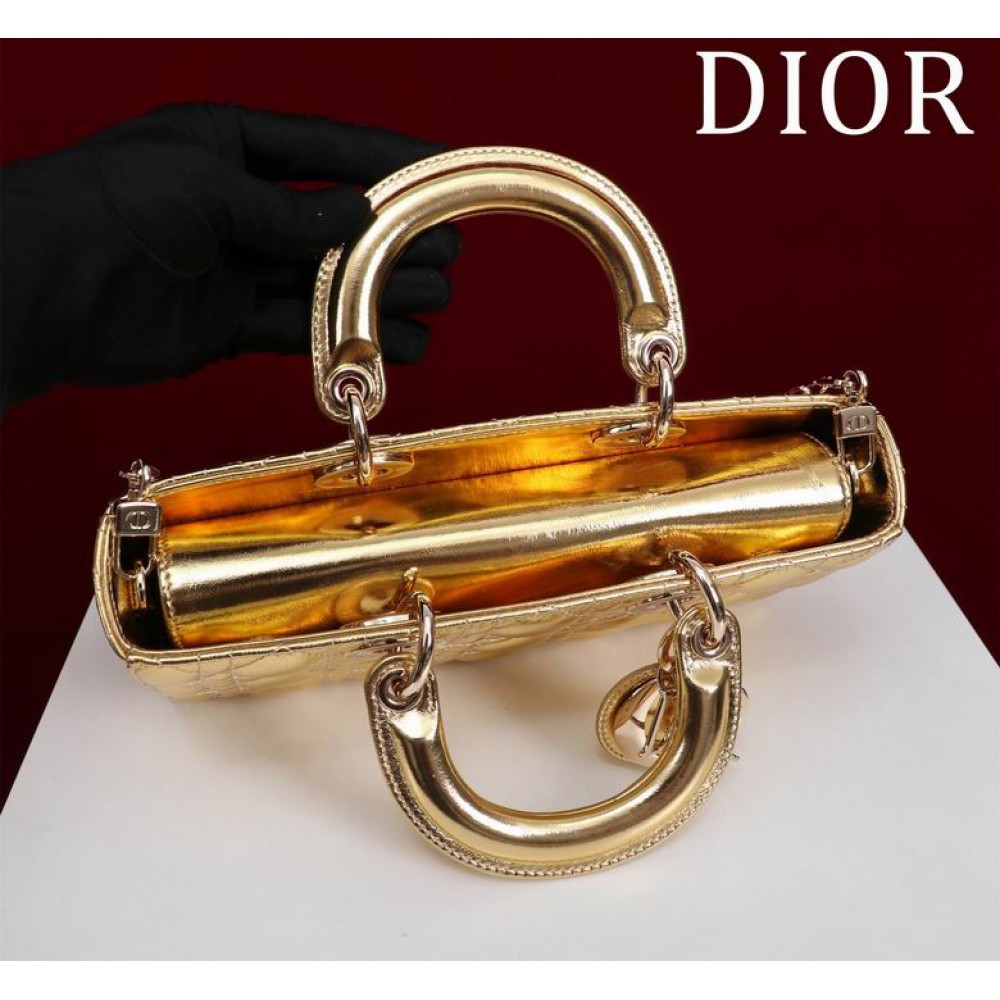 Dior Lady Medium D-Joy Bag Cannage Lambskin 26 x 13.5 x 5 cm Bags