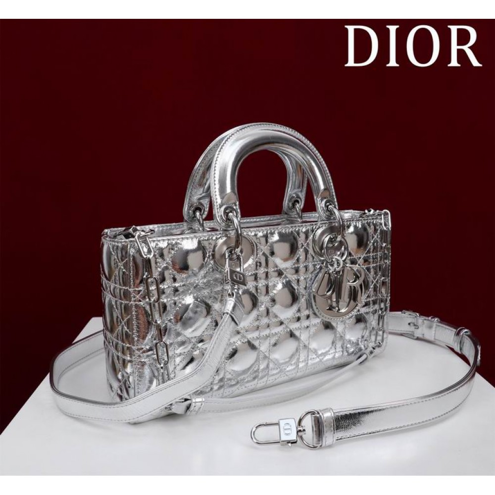 Dior Lady Medium D-Joy Bag Cannage Lambskin 26 x 13.5 x 5 cm Bags