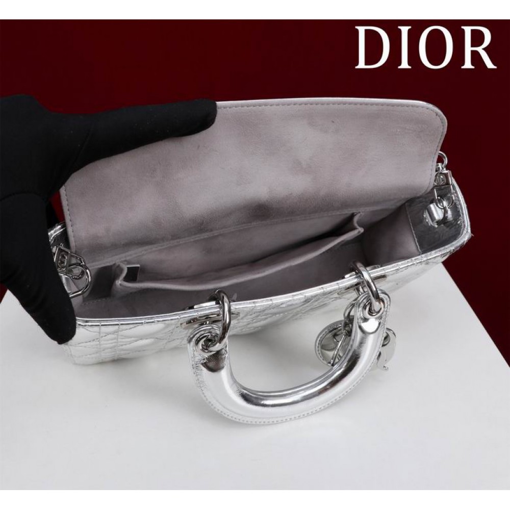 Dior Lady Medium D-Joy Bag Cannage Lambskin 26 x 13.5 x 5 cm Bags