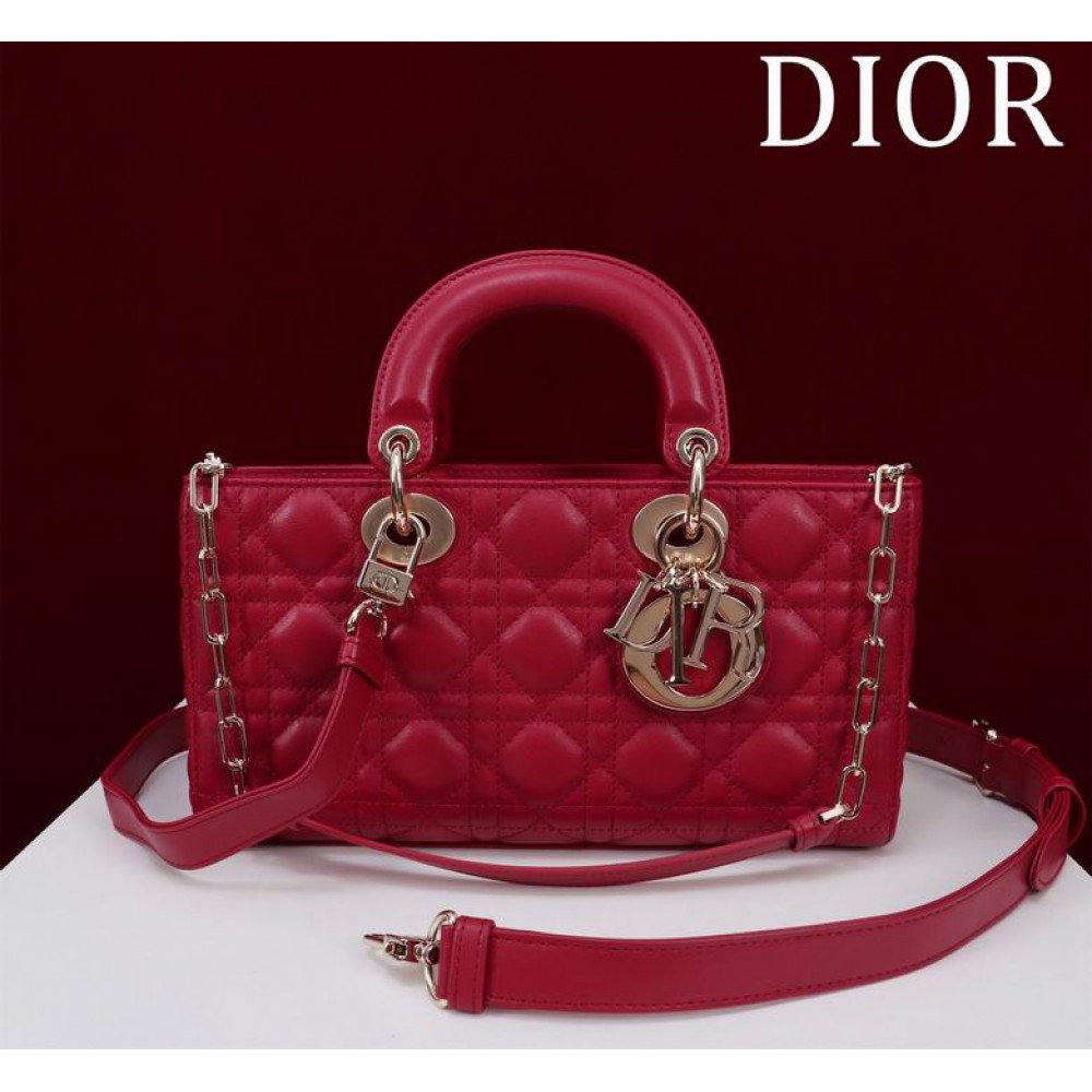 Dior Lady Medium D-Joy Bag Cannage Lambskin 26 x 13.5 x 5 cm Bags