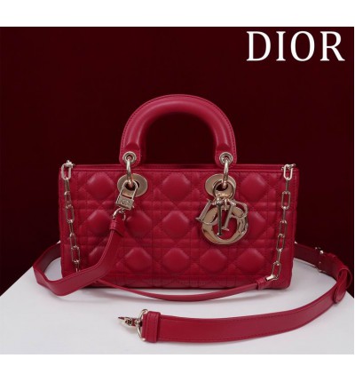 Dior Lady Medium D-Joy Bag Cannage Lambskin 26 x 13.5 x 5 cm