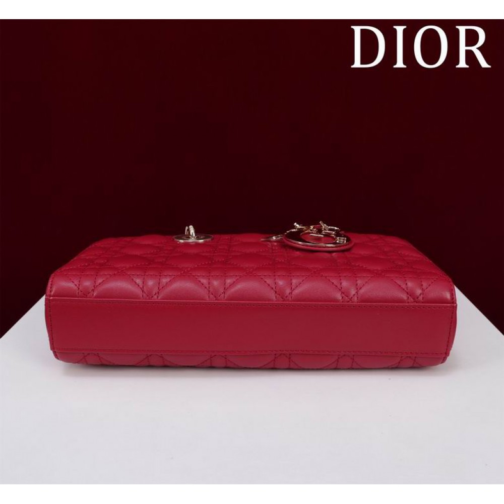 Dior Lady Medium D-Joy Bag Cannage Lambskin 26 x 13.5 x 5 cm Bags