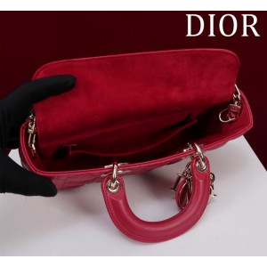Dior Lady Medium D-Joy Bag Cannage Lambskin 26 x 13.5 x 5 cm Bags