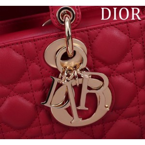 Dior Lady Medium D-Joy Bag Cannage Lambskin 26 x 13.5 x 5 cm Bags