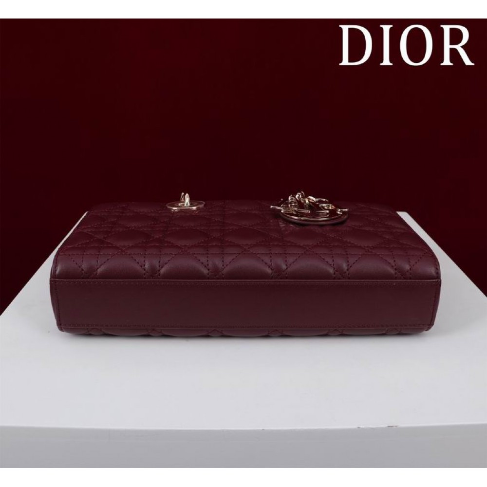 Dior Lady Medium D-Joy Bag Cannage Lambskin 26 x 13.5 x 5 cm Bags