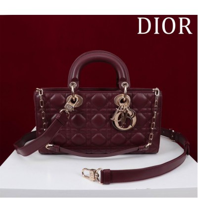 Dior Lady Medium D-Joy Bag Cannage Lambskin 26 x 13.5 x 5 cm