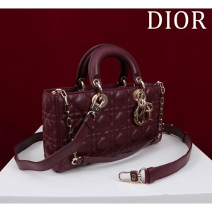 Dior Lady Medium D-Joy Bag Cannage Lambskin 26 x 13.5 x 5 cm Bags