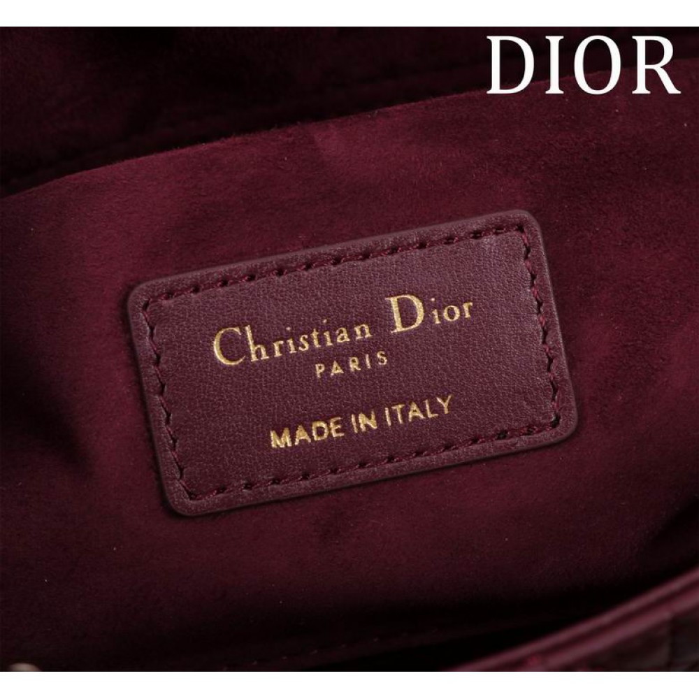 Dior Lady Medium D-Joy Bag Cannage Lambskin 26 x 13.5 x 5 cm Bags