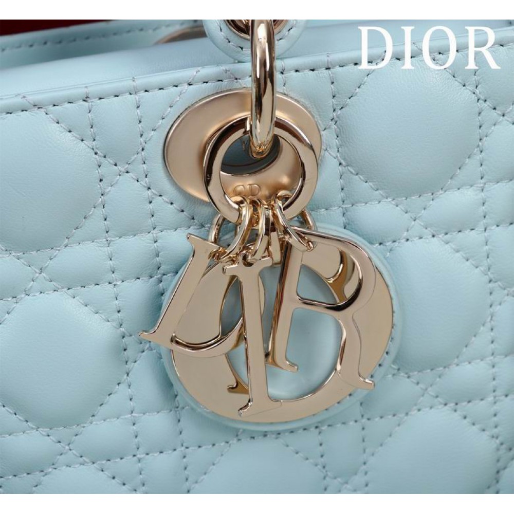 Dior Lady Medium D-Joy Bag Cannage Lambskin 26 x 13.5 x 5 cm Bags