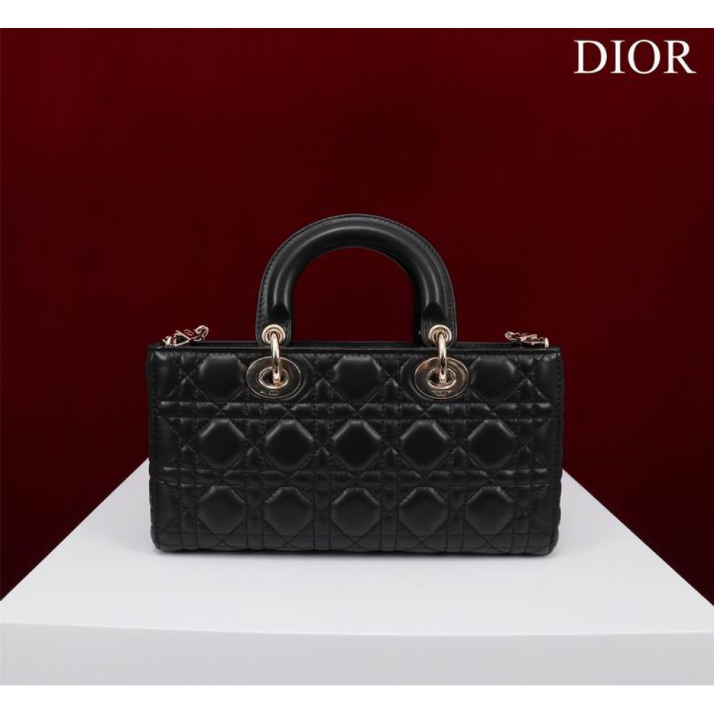 Dior Lady Medium D-Joy Bag Cannage Lambskin 26 x 13.5 x 5 cm Bags