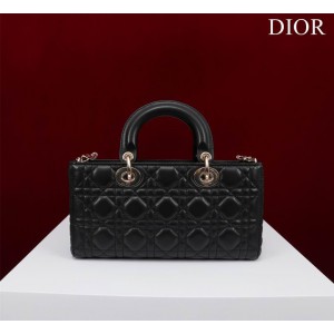 Dior Lady Medium D-Joy Bag Cannage Lambskin 26 x 13.5 x 5 cm Bags
