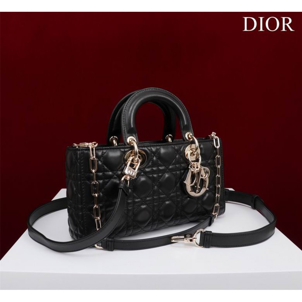 Dior Lady Medium D-Joy Bag Cannage Lambskin 26 x 13.5 x 5 cm Bags