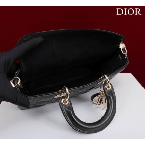 Dior Lady Medium D-Joy Bag Cannage Lambskin 26 x 13.5 x 5 cm Bags